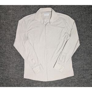 Eton Shirt Mens 45 17 3/4 Slim Long Sleeve Button Up